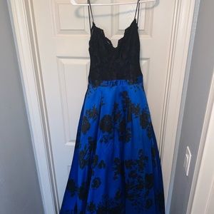 Royal Blue Prom dress.